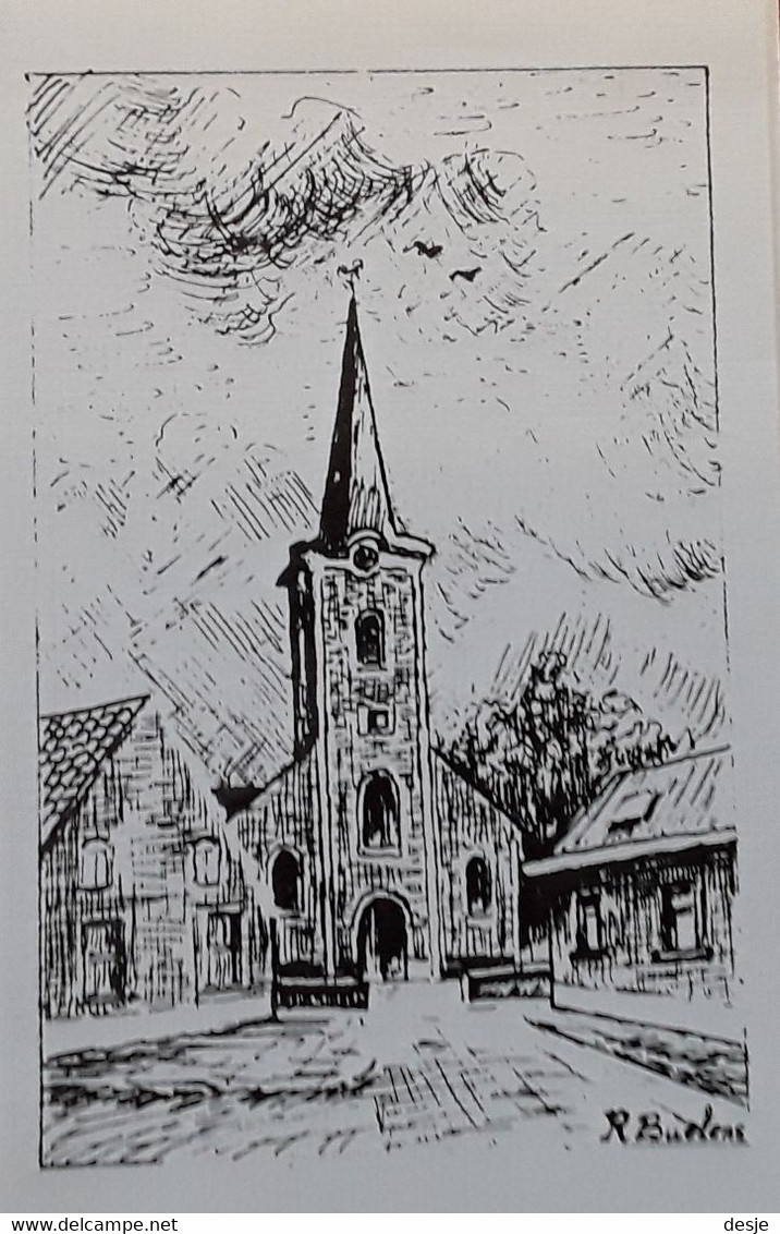 Boortmeerbeek De Kerk Van Hever Door R. Buelens, Doodsprentje Van Maria Verschueren ( Hever 1899- Bonheiden 1994) - Boortmeerbeek