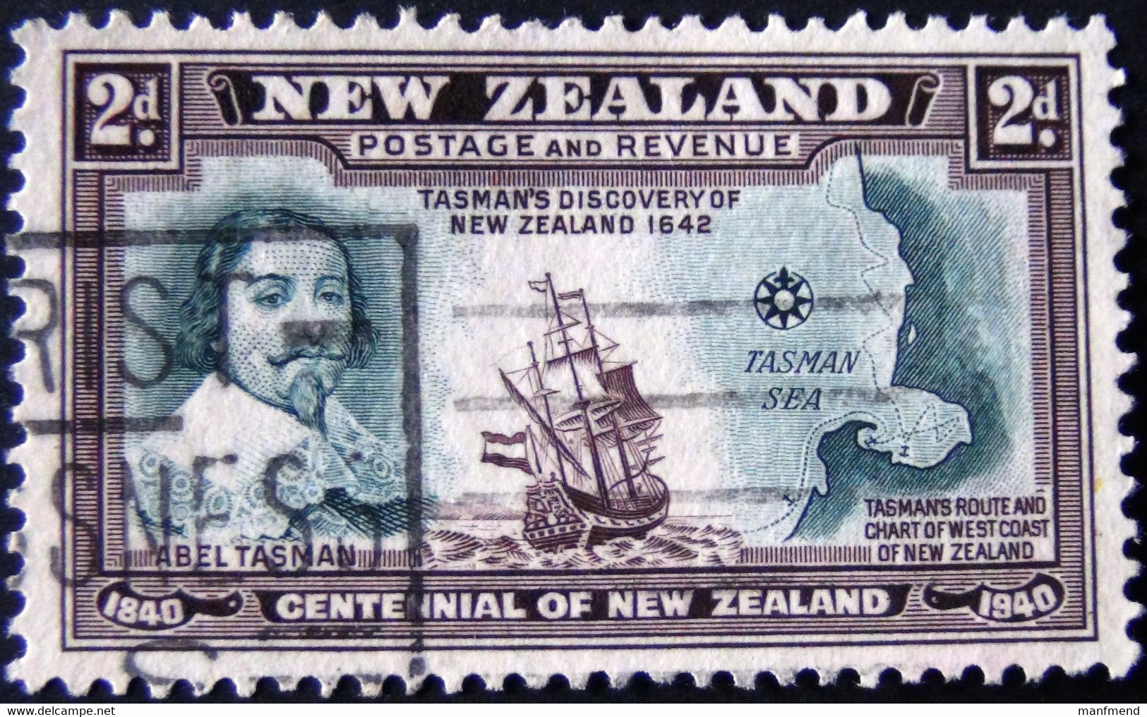 New Zealand - 1940 -  Mi:NZ 256 Sn:NZ 232 Yt:NZ 246 O - Look Scan - Gebruikt