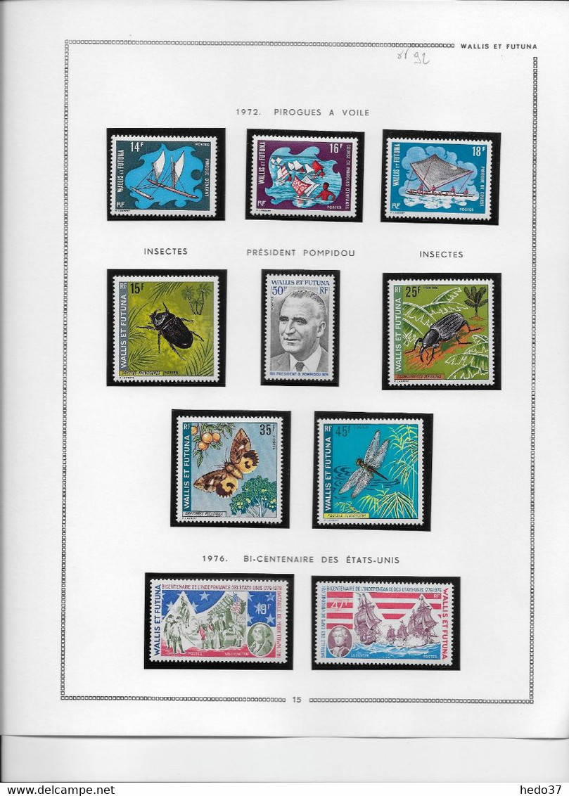 Wallis Et Futuna - Collection Vendue Page Par Page - Neufs ** Sans Charnière - TB - Ungebraucht