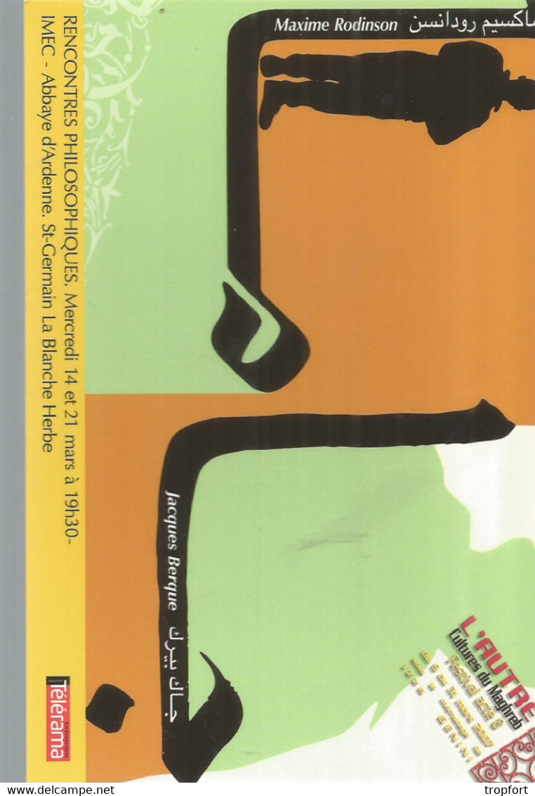 F108 / CARTE Publicitaire Advertising Card Cart' Com CPM Cartcom ART HEROUVILLE SAINT CLAIR  Maghreb Culture - Herouville Saint Clair