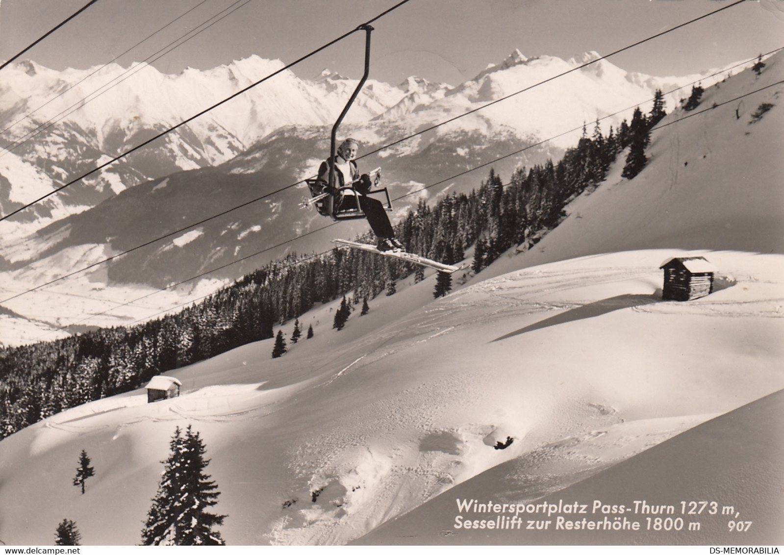 Pass Thurn - Sesselift Zur Resterhohe , Ski Lift 1967 - Mittersill