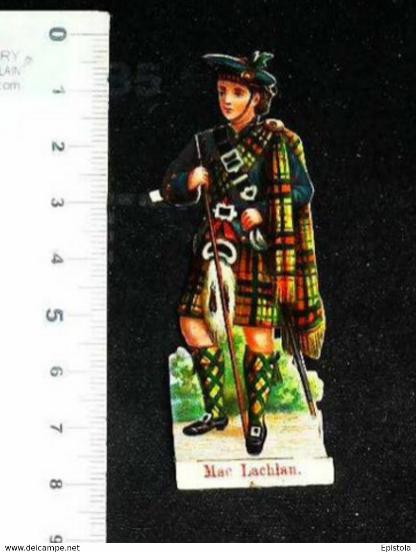 ► Scottish Clan MacLACHLAN "Fortis Et Fidus" Highlands - Decoupis Anglais XIXeme "Victorian Die-cuts" - Enfants