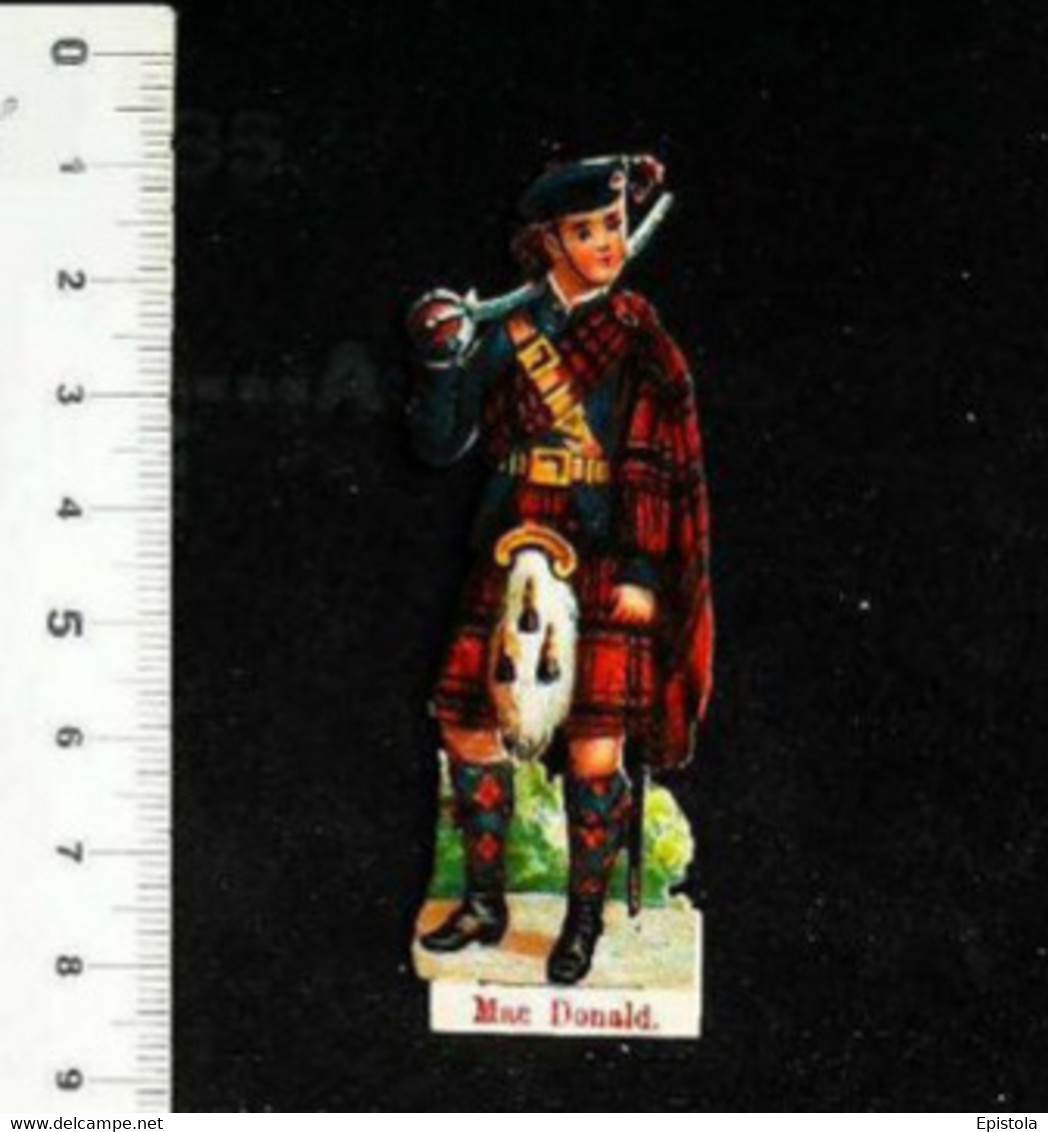 ► Scottish Clan MacDONALD "Per Mare Per Terras" Highlands - Decoupis Anglais XIXeme "Victorian Die-cuts" - Enfants