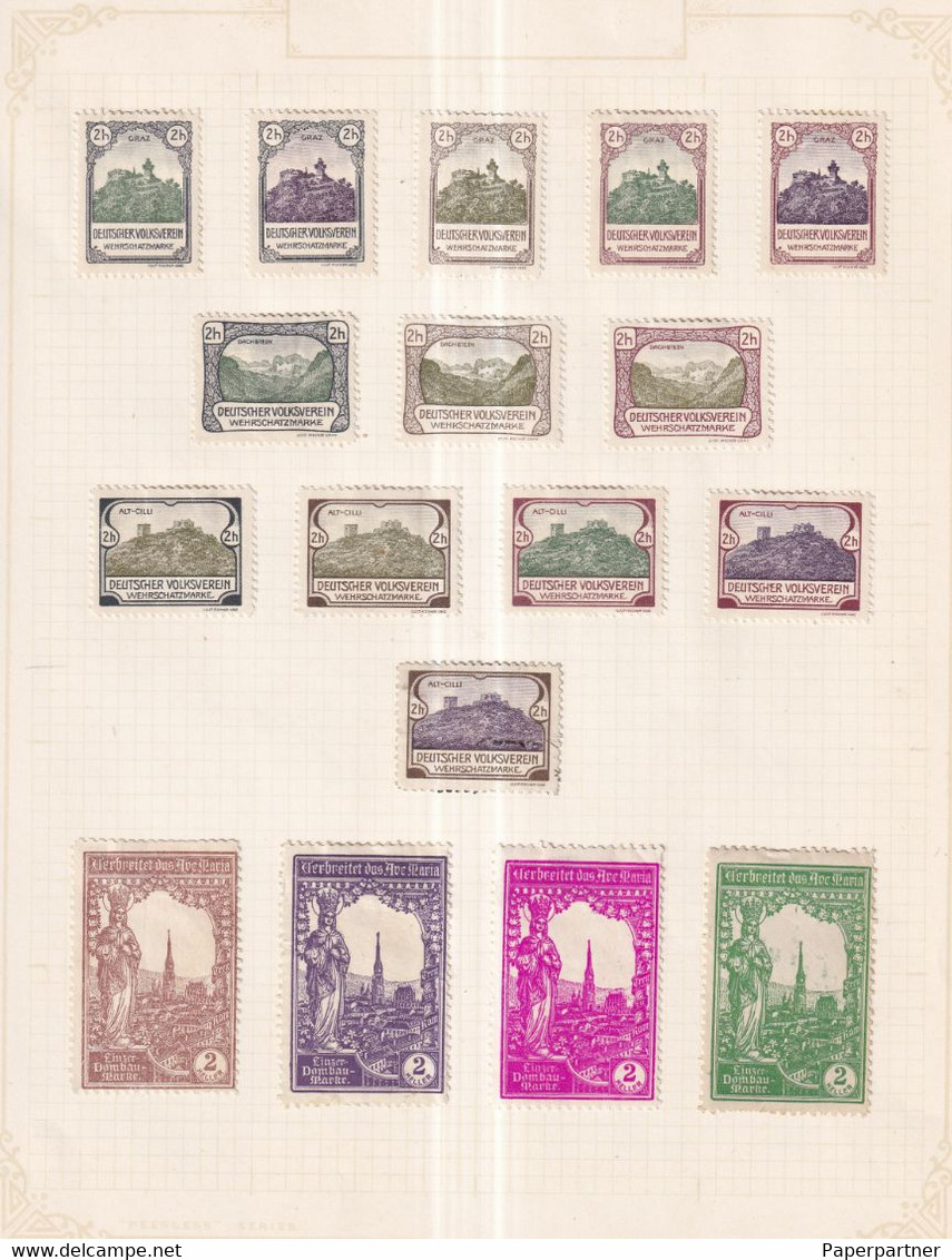 Austria German Österreich Poster Stamps Vignette Group - Nuevos