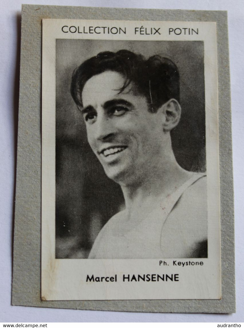 Image Carte Photo Athlétisme Coureur 800m Marcel Hansenne Collection Félix Potin Célébrités Contemporaines 1952 - Athletics