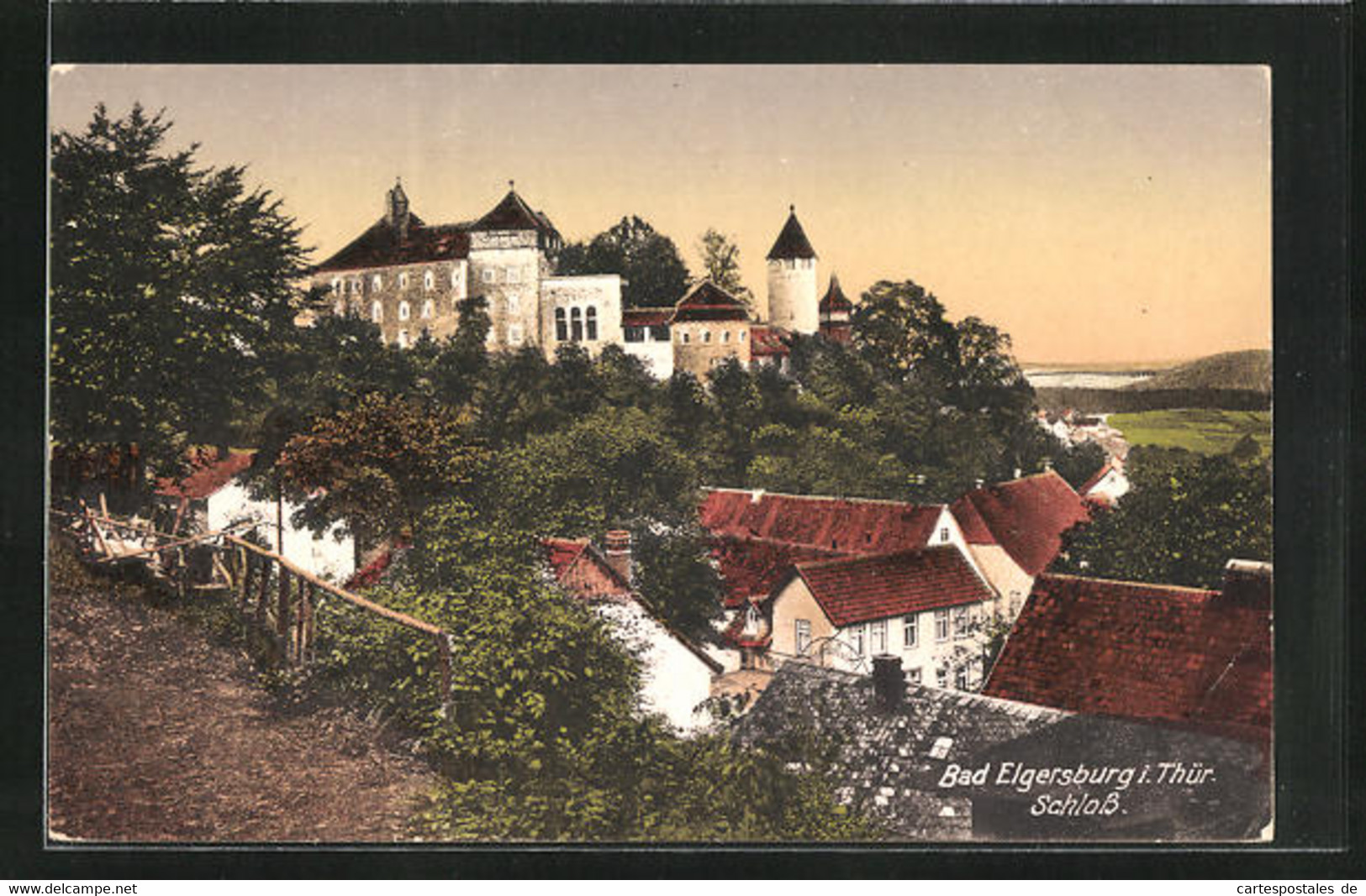 AK Elgersburg / Thüringen, Schloss Im Dämmerungslicht - Elgersburg