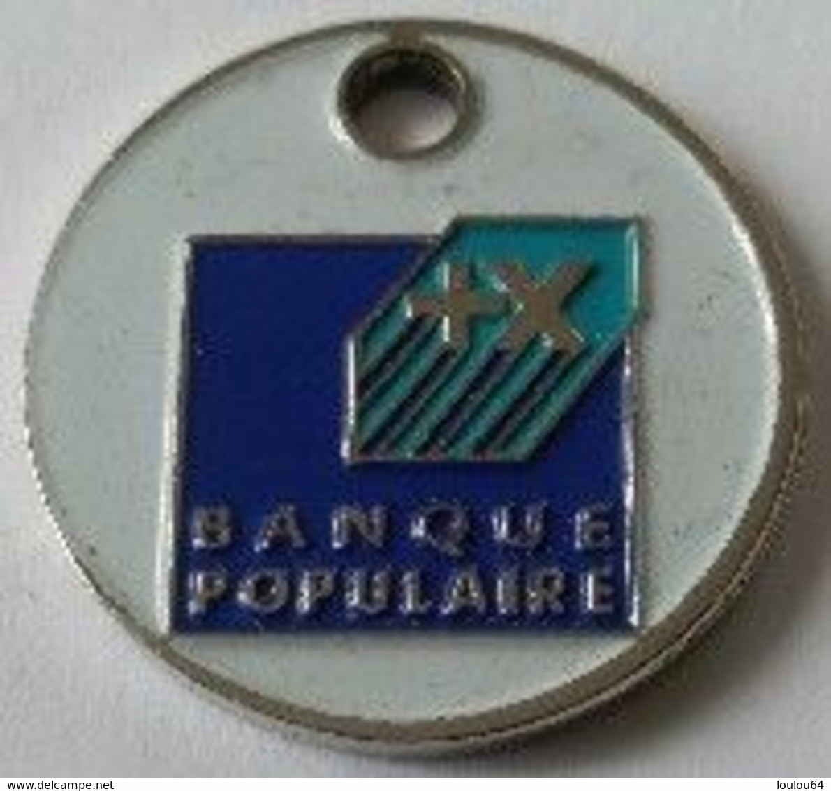 Jeton De Caddie - BANQUE POPULAIRE - En Métal - - Trolley Token/Shopping Trolley Chip