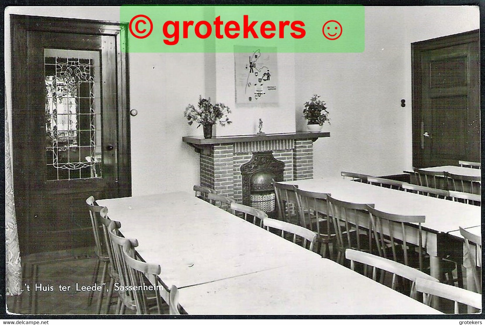 SASSENHEIM ’t Huis Ter Leede Eetzaal Gidsenbeweging 1957 - Sassenheim