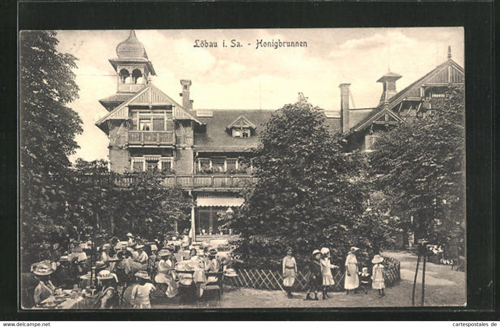 AK Löbau I. Sa., Gasthaus Honigbrunnen - Loebau