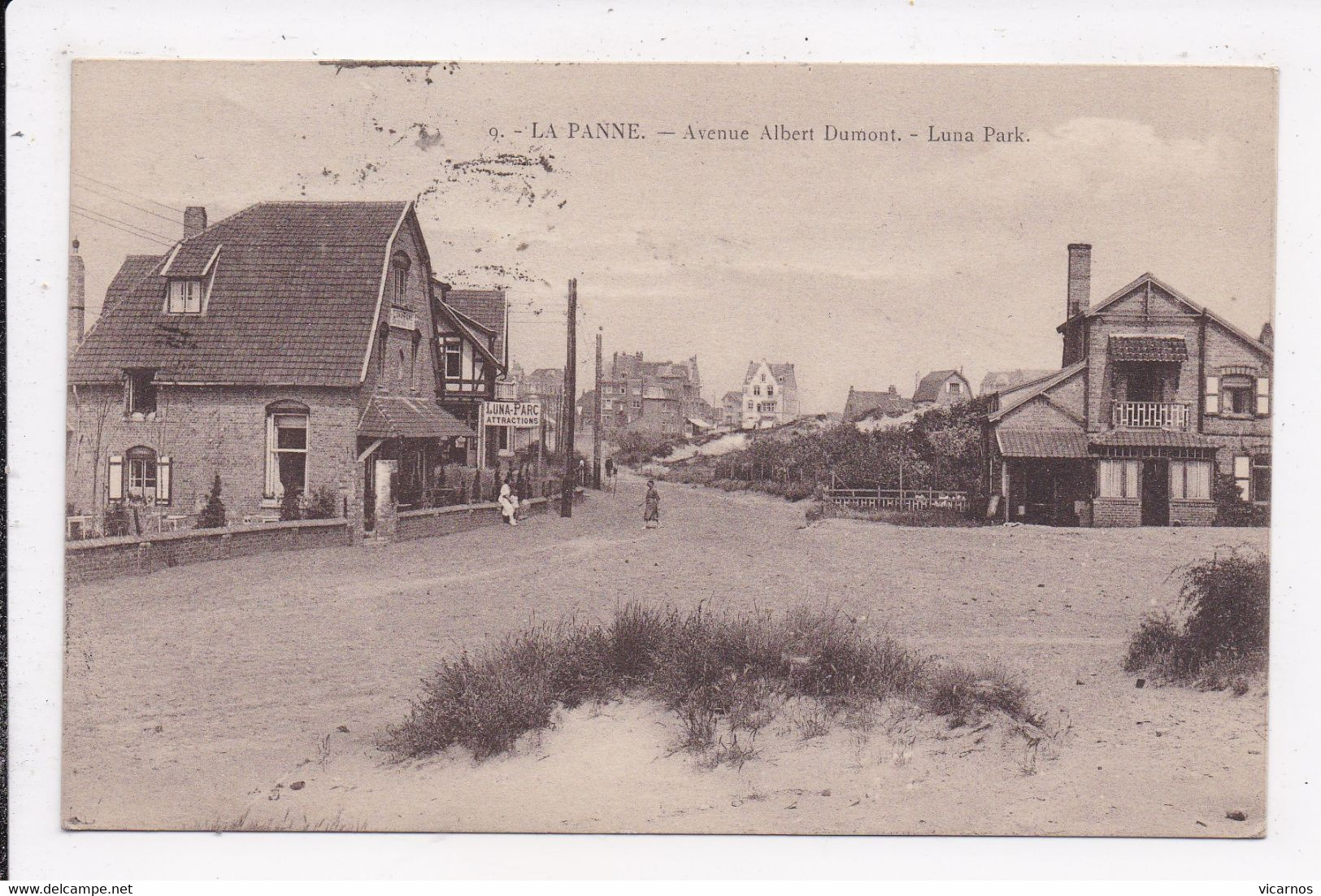 CP BELGIQUE LA PANNE Avenue Albert Dumont Luna Park - De Panne