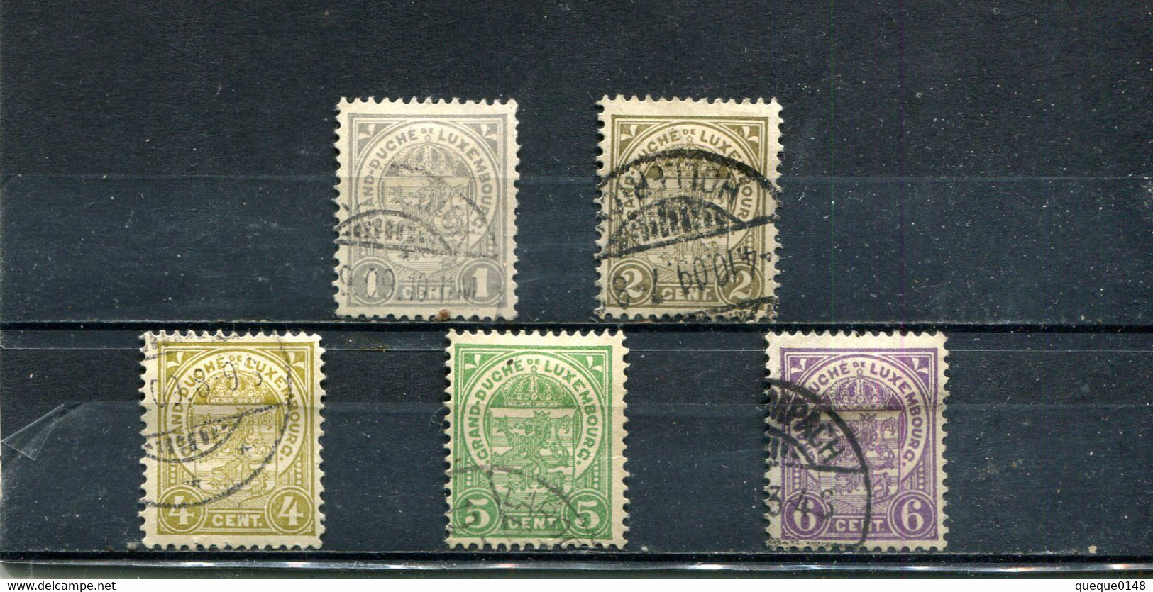 Luxembourg 1907-19 Yt 89-93 - 1907-24 Ecusson