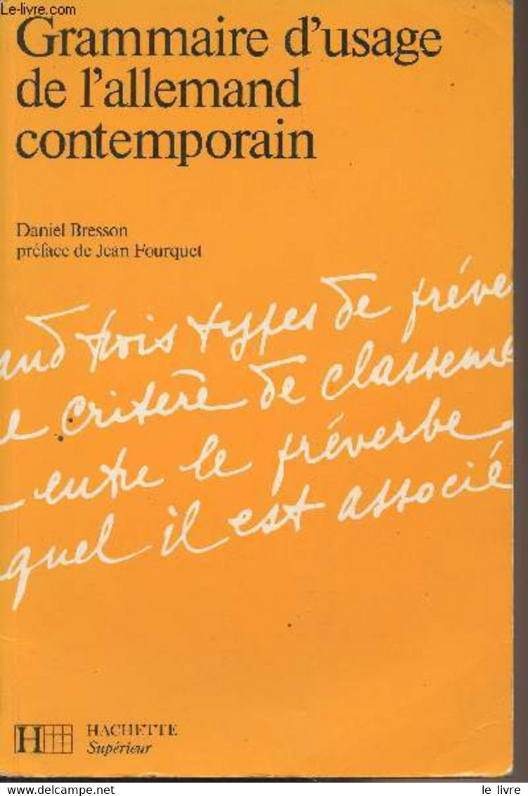 Grammaire D'usage De L'allemand Contemporain - Bresson Daniel - 1995 - Atlas