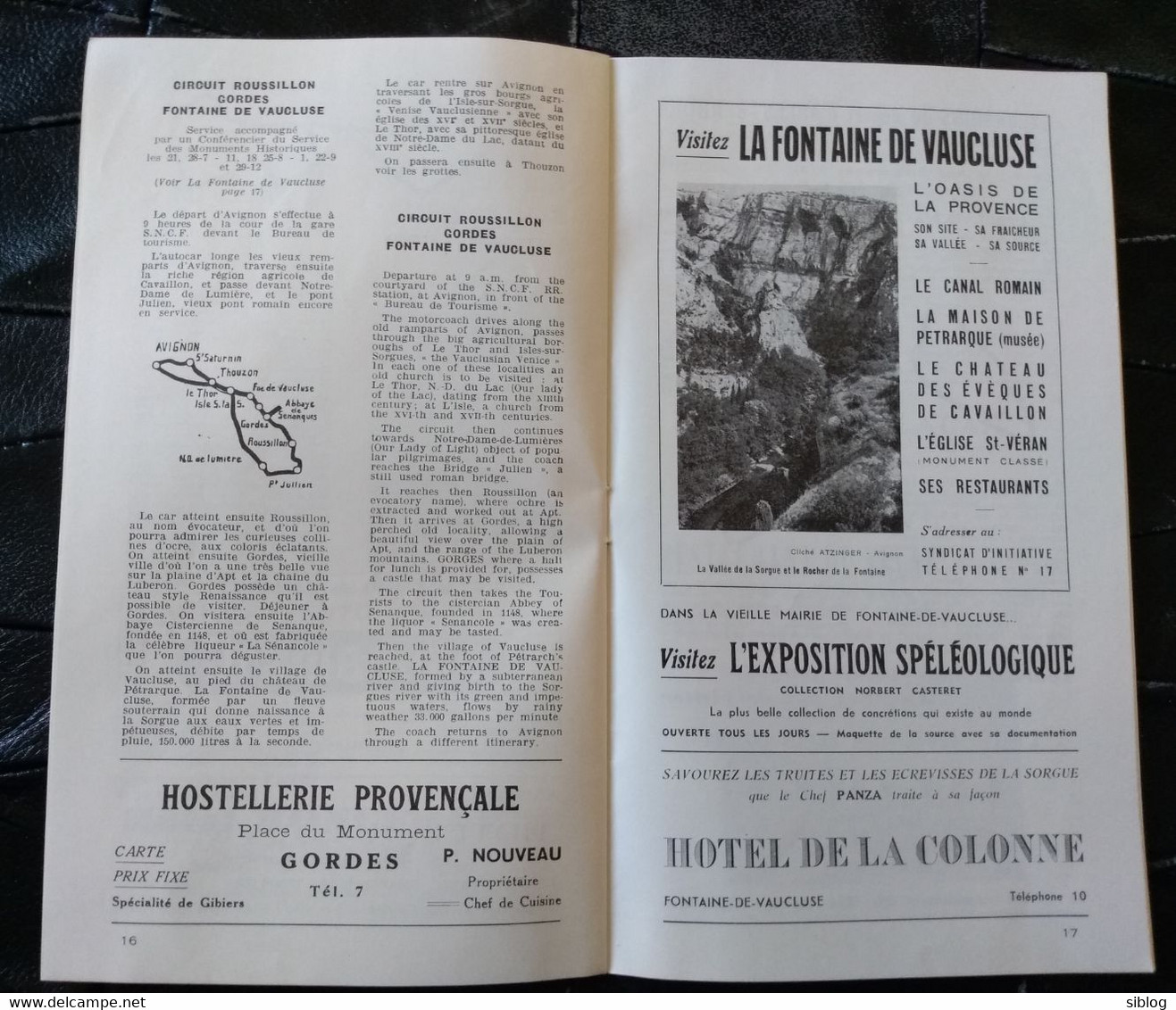 DEPLIANT Touristique - Autocars S.N.C.F.  - PROVENCE 1958 - Ft  22 X 12,5 Cm - Tourism Brochures