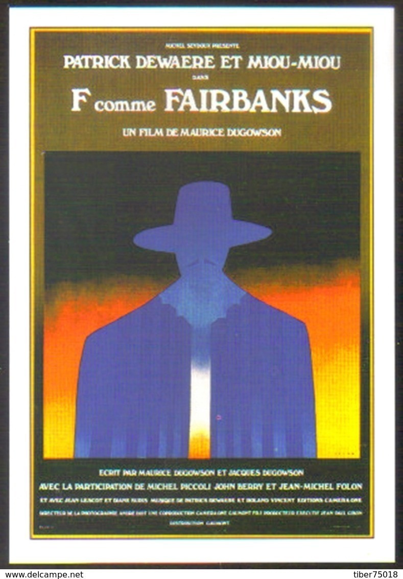 Carte Postale - Illustration : Folon (cinéma Affiche Film) F Comme Fairbanks - Folon