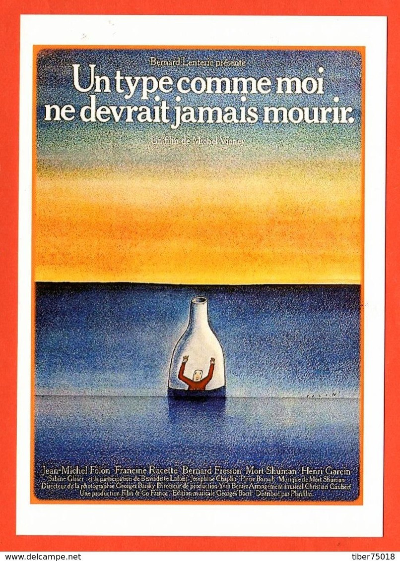 Carte Postale Illustration : Folon (cinéma Affiche Film) Un Type Comme Moi Ne Devrait Jamais Mourir. - Folon