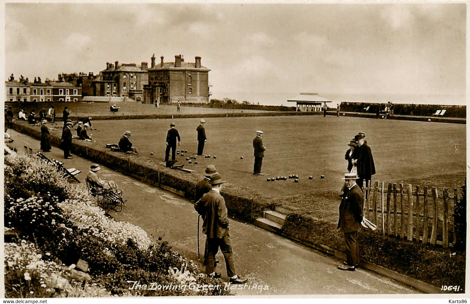 Pétanque * Carte Photo * Hastings Uk * The Bowling Green * Boulodrome Joueurs De Boules Boulistes - Pétanque