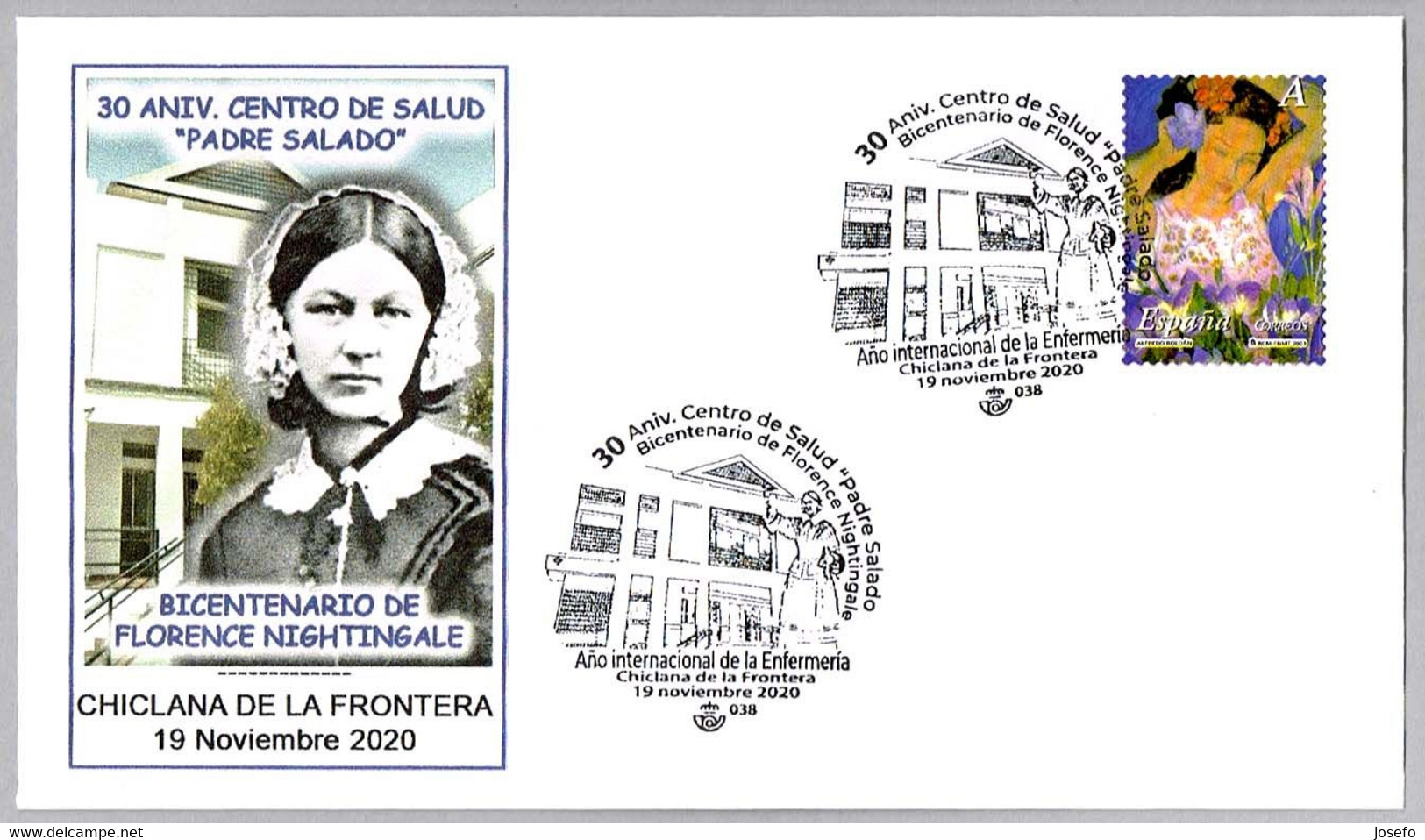 30 Años Centro De Salud - 200 Años FLORENCE NIGHTINGALE. Chiclana De La Frontera, Cadiz, Andalucia, 2020 - Medicine