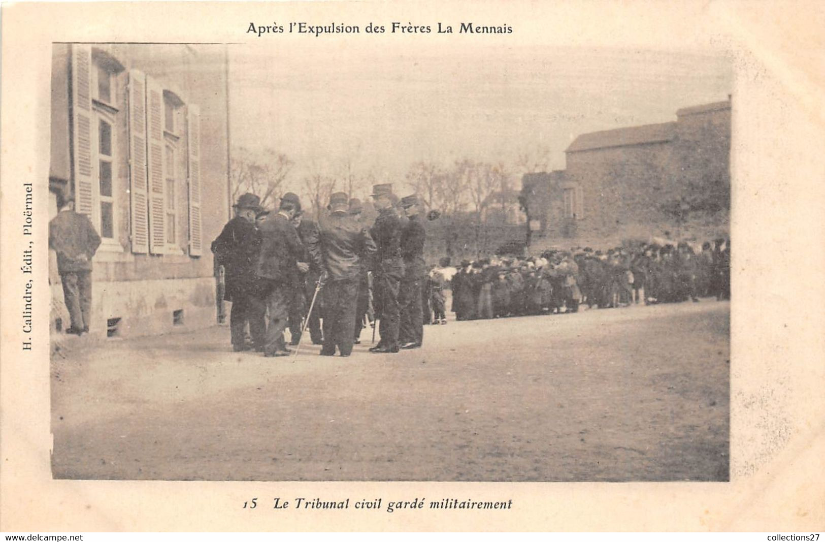 56-PLOERMEL- LOT DE 13 CARTES- LES EXPULSIONS DES FRERES DE PLOERMEL- LE 12 /13 FEVRIER 1904