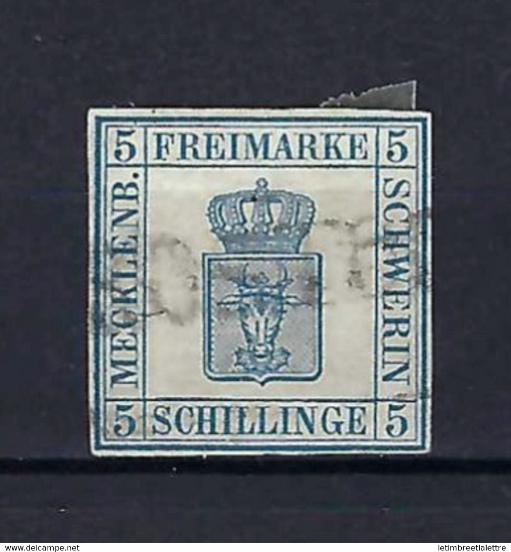 ⭐ Allemagne - Mecklenbourg Schwerin - YT N° 3 - Oblitéré - 1856 ⭐ - Mecklenburg-Schwerin