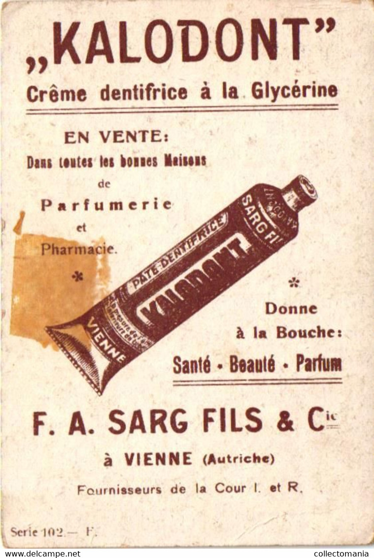 5 Dentifrice Crême Angelique Dr. Sheffield's  Alma Poudre Dentifrice Kalodont Bénédictins Calendrier 1896 tooth past