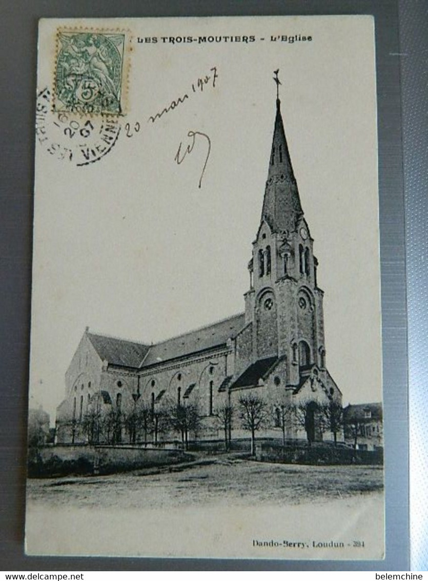 LES TROIS MOUTIERS                           L'EGLISE - Les Trois Moutiers