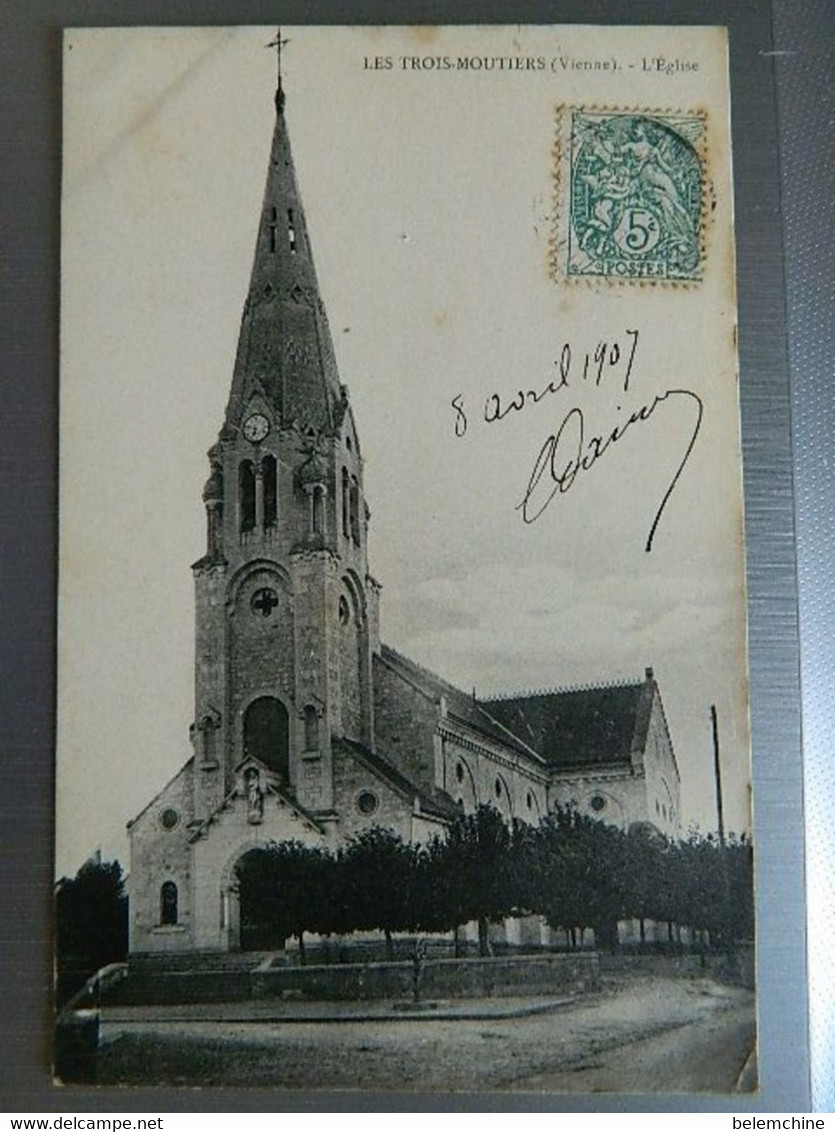 LES TROIS MOUTIERS                           L'EGLISE - Les Trois Moutiers