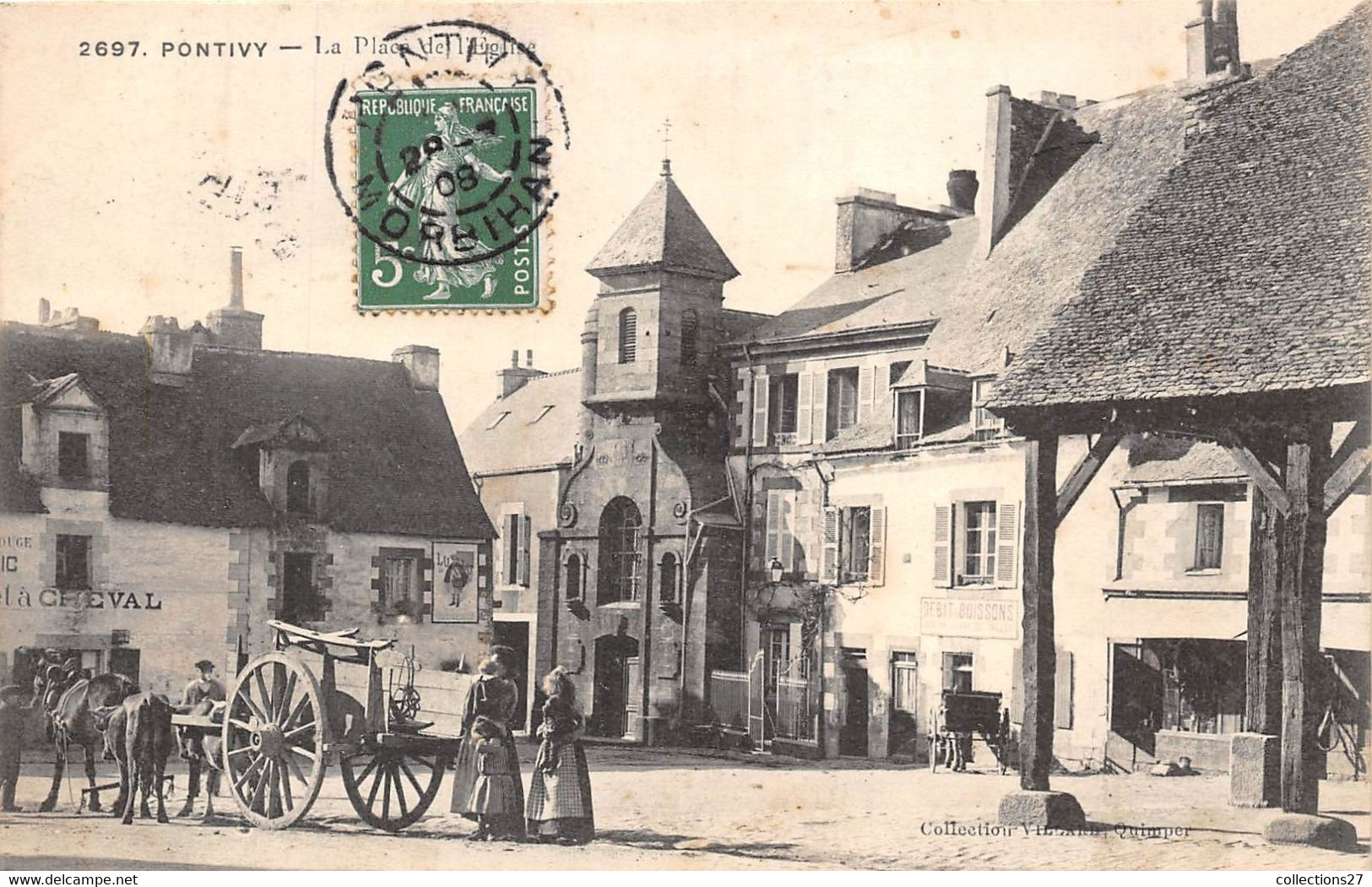 56-PONTIVY- PLACE DE L'EGLISE - Pontivy