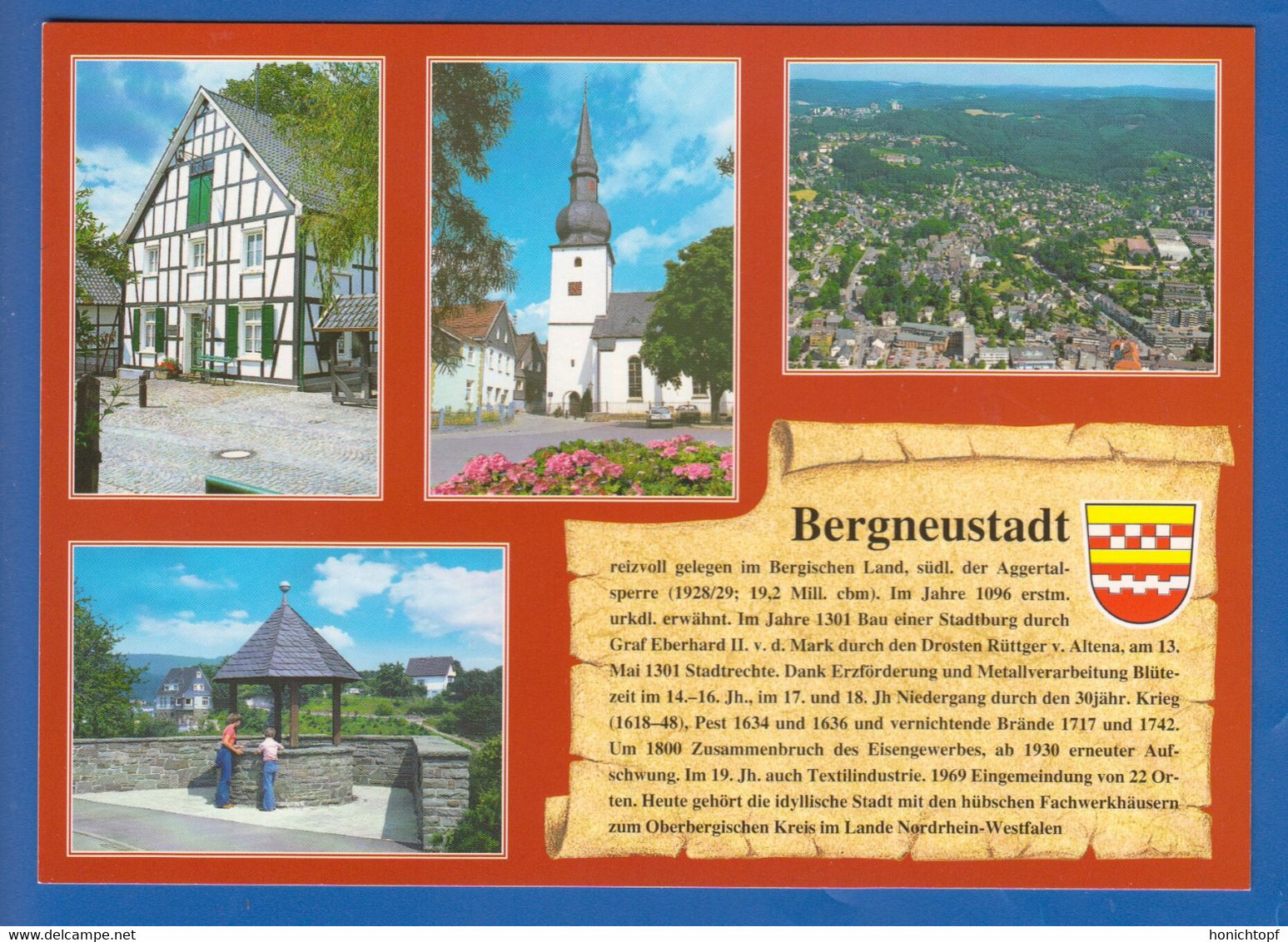 Deutschland; Bergneustadt; Multibildkarte - Bergneustadt