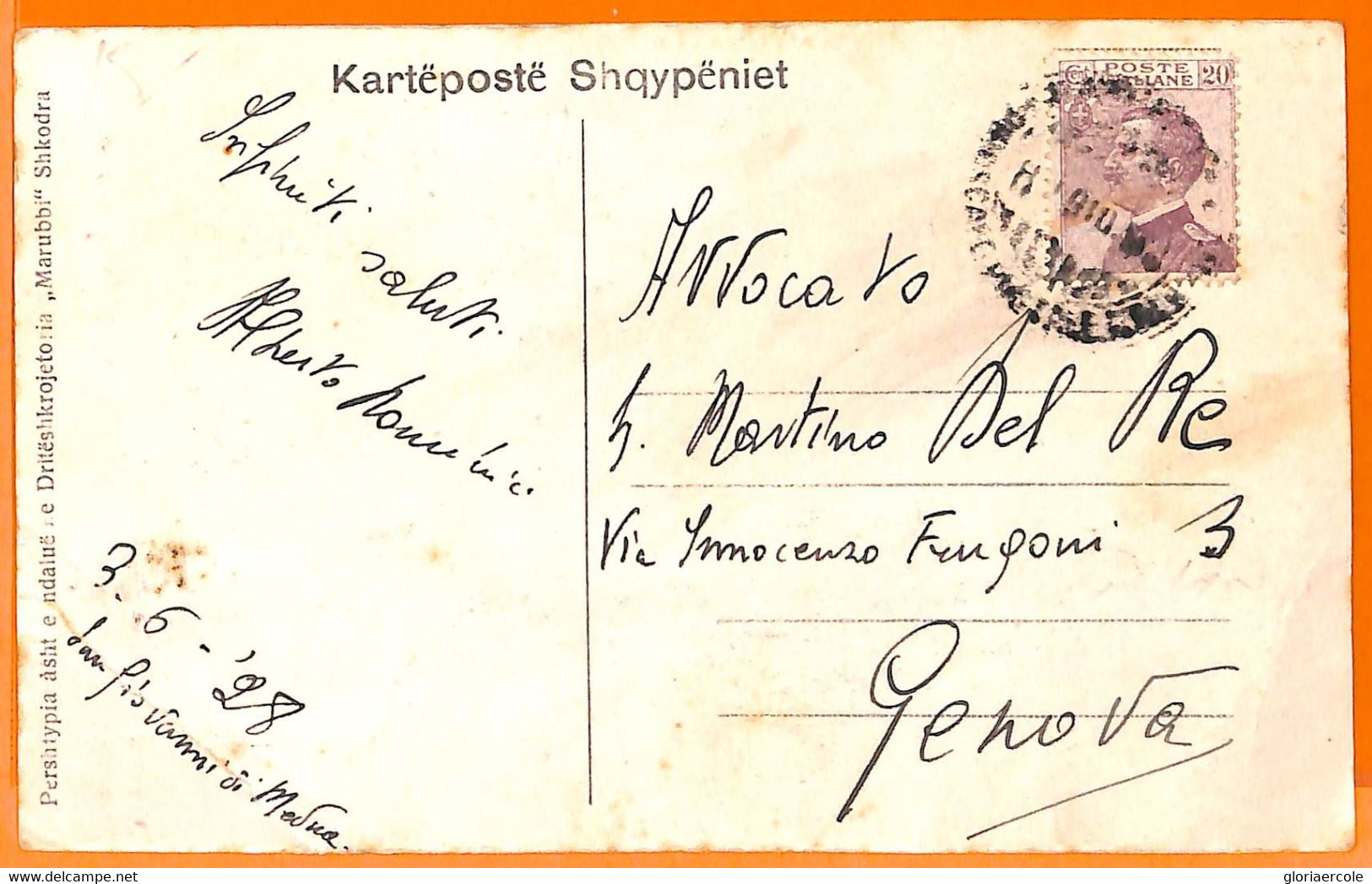 98951 - ITALY  - POSTAL HISTORY - POSTCARD Sent From  ALBANIA  1928 - Dalmatie