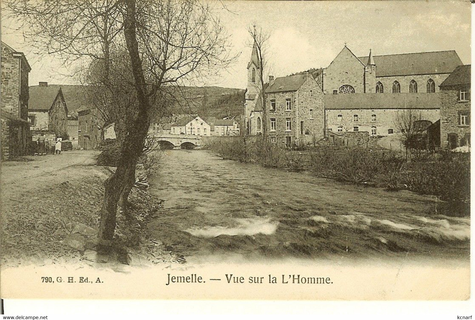 CP De JEMELLE " Vue Sur La L'Homme " Au Verso Pun CHOCOLAT COSMOPOLITE  ANVERS - Rochefort