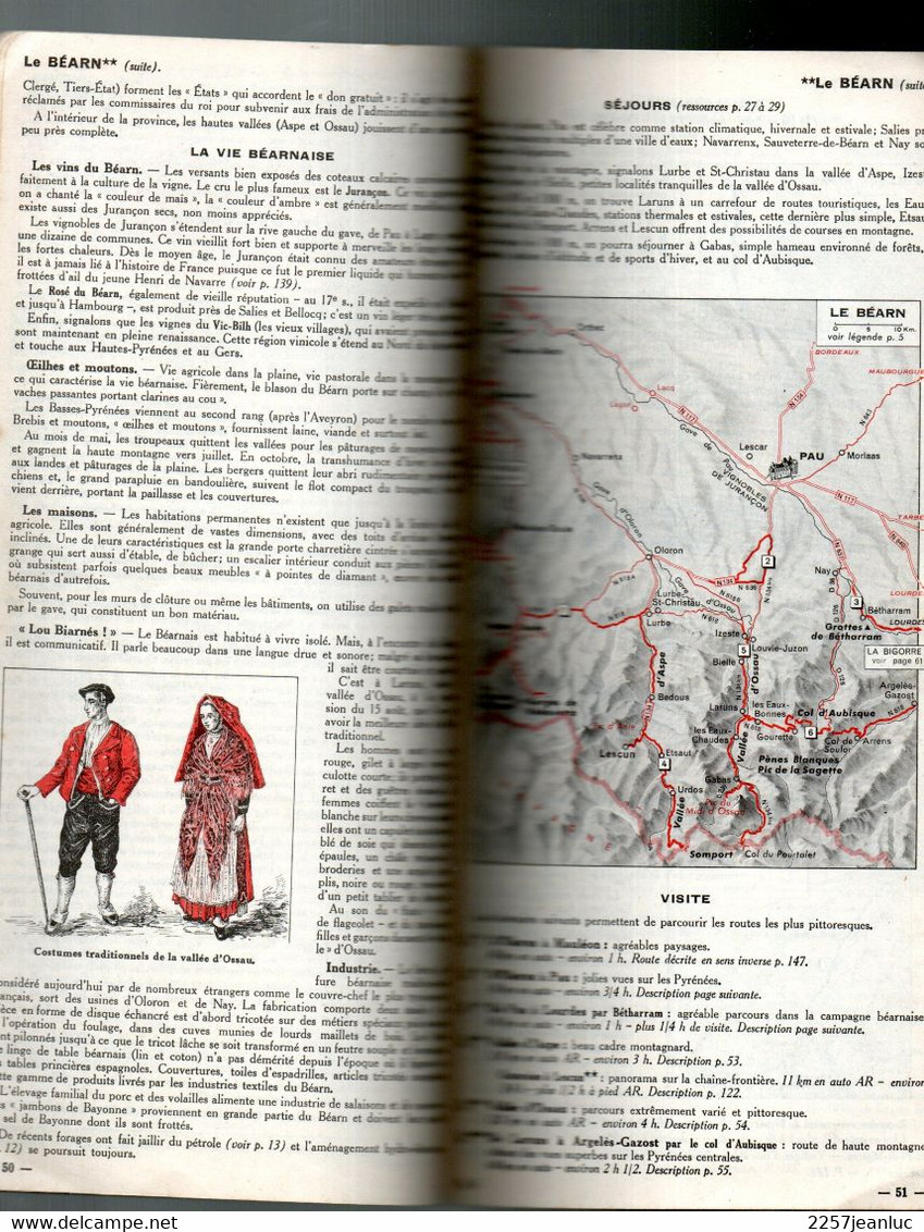 Guide Vert Du Pneu Michelin  De 1962 Pyrénées Couverture Cirque Gavarnie - Michelin (guides)