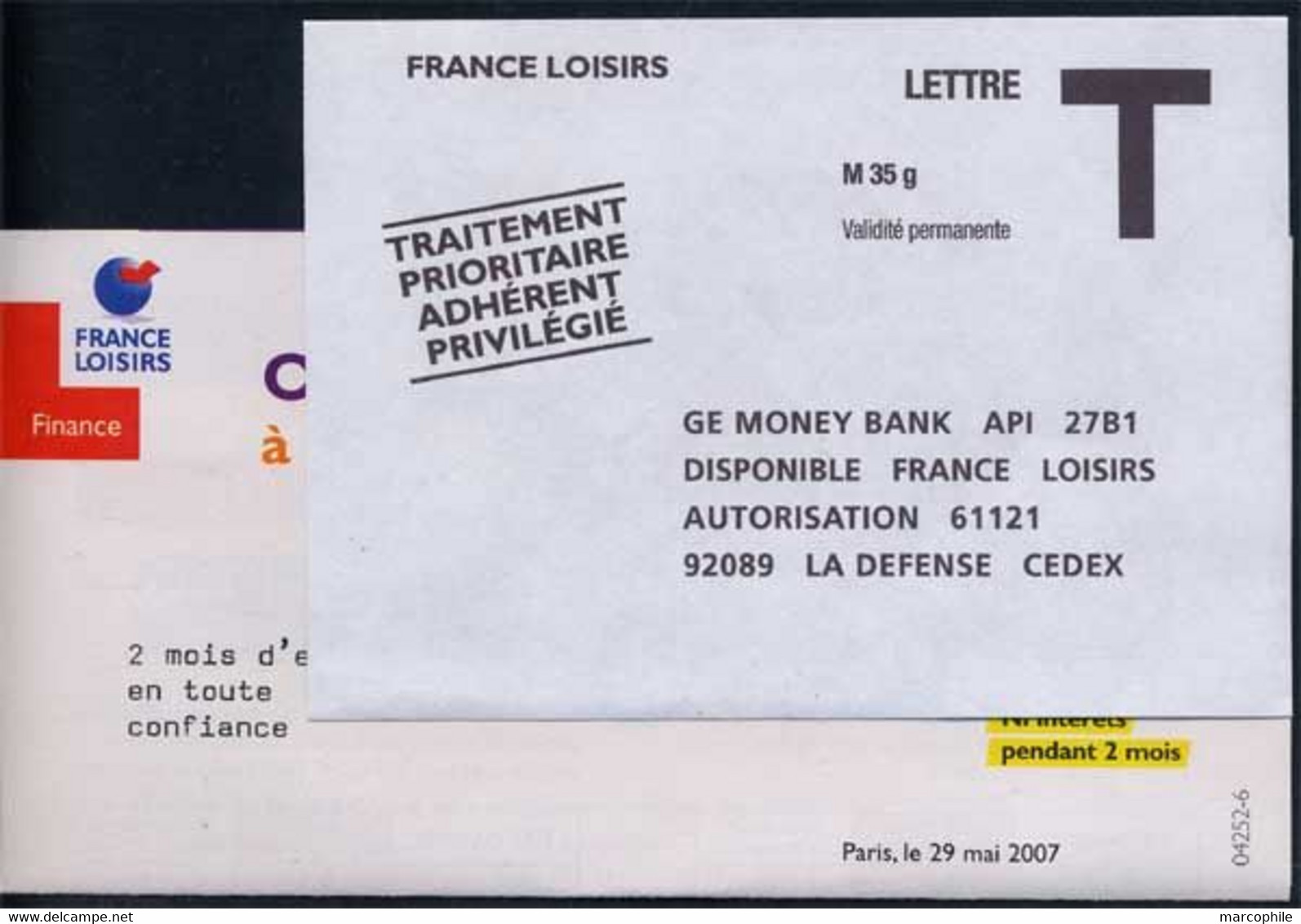 FRANCE / PSEUDO ENTIER  FRANCE LOISIRS (ref 8318) - Pseudo-entiers Privés
