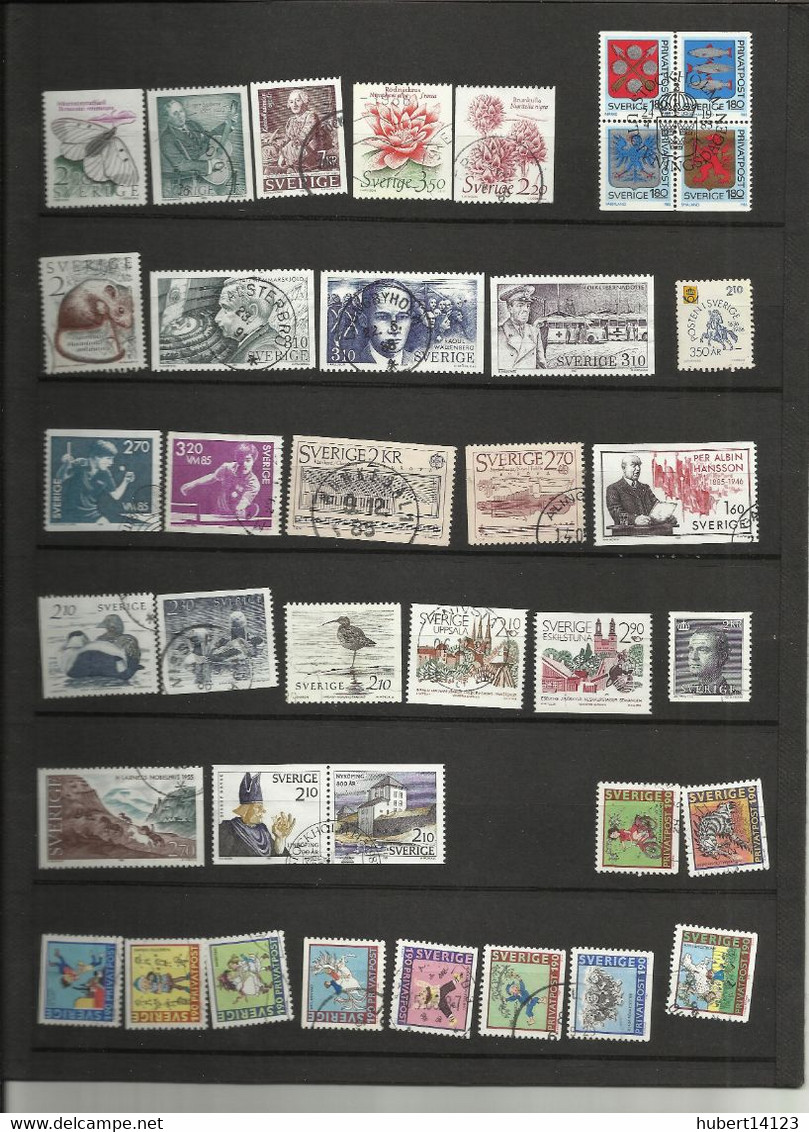 SUEDE 1985 1986 1987   48  Timbres Oblitérés SWEDEN - Sonstige & Ohne Zuordnung