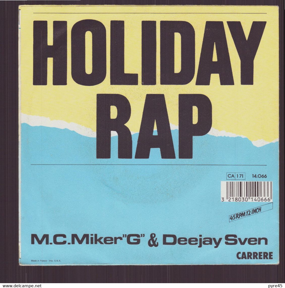 45 T M.C. Miker & Deejay Sven " Holiday Rap " - Rap & Hip Hop