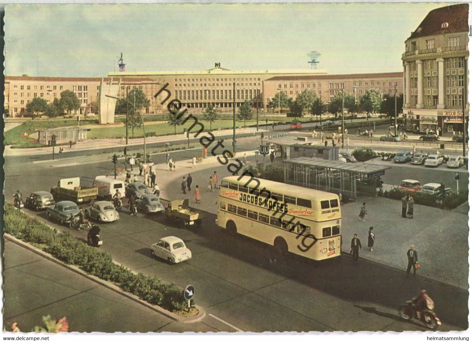 Berlin - Platz Der Luftbrücke - BVG Bus - Hans Andres Verlag Berlin - Tempelhof