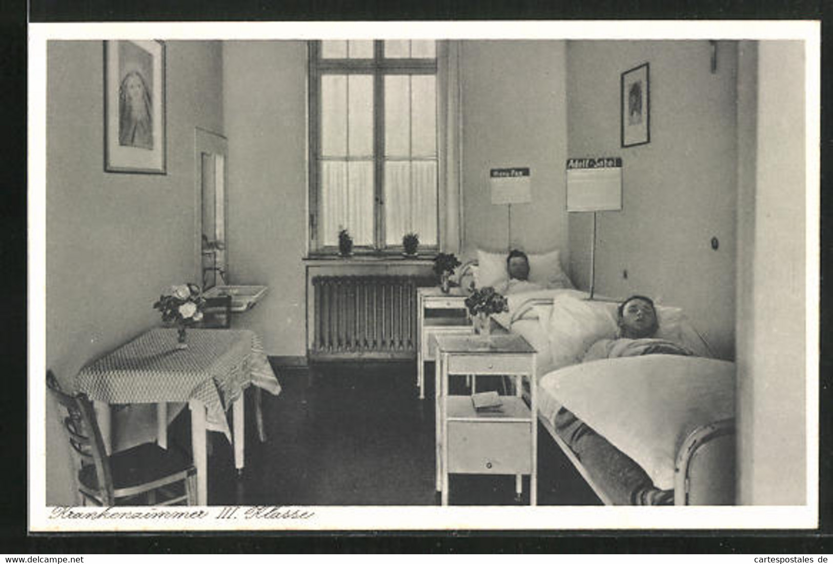 AK Haan / Rheinland, St. Josephs-Hospital, Krankenzimmer III. Klasse - Haan