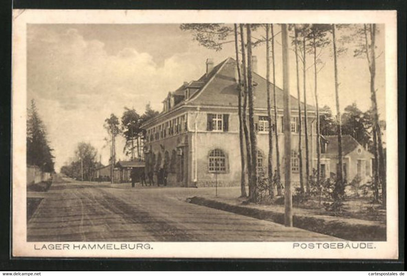 AK Hammelburg, Strassenpartie Mit Postgebäude - Hammelburg