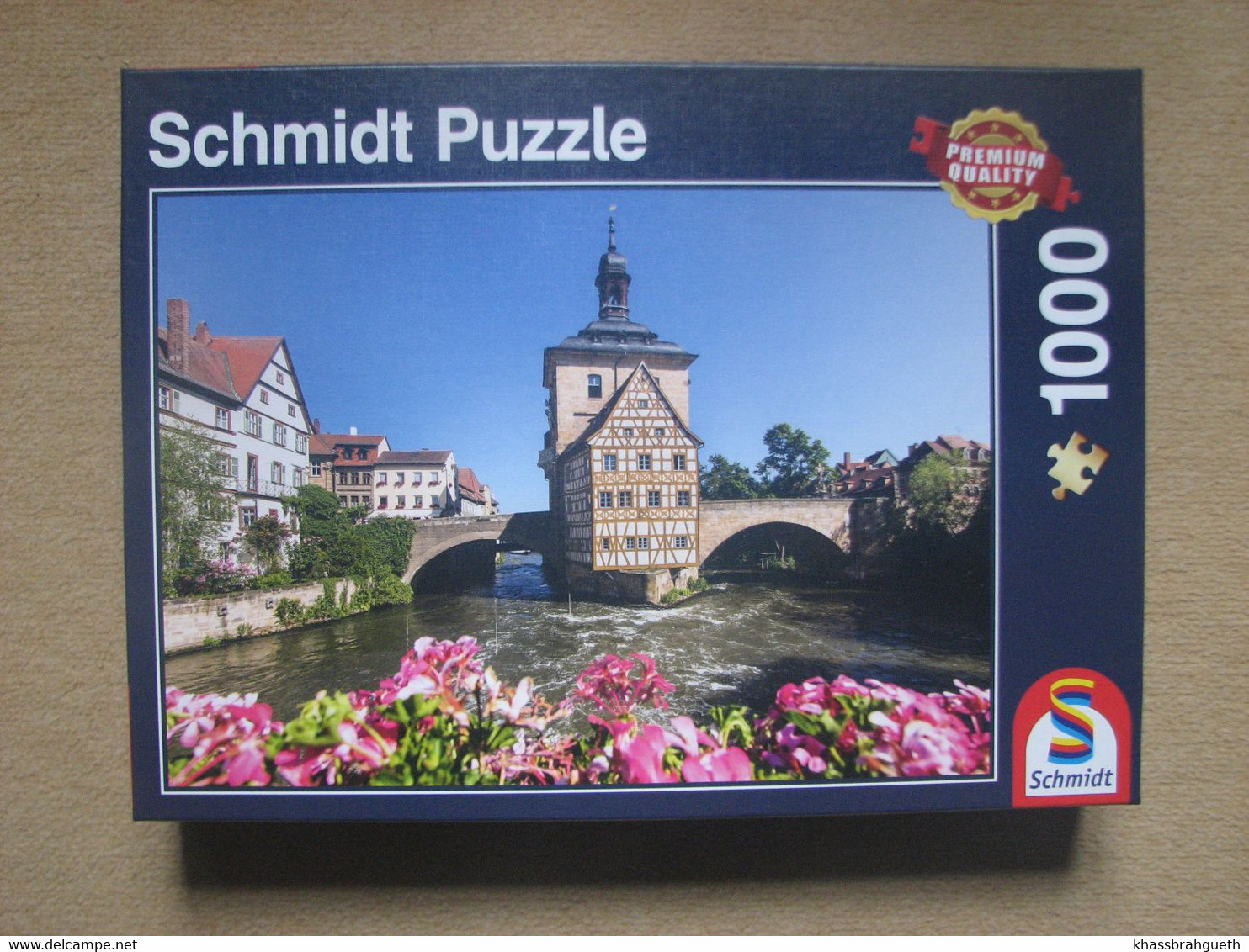 PUZZLE SCHMIDT (1000 P) - BAMBERG, REGNITZ & HÔTEL DE VILLE - Puzzles