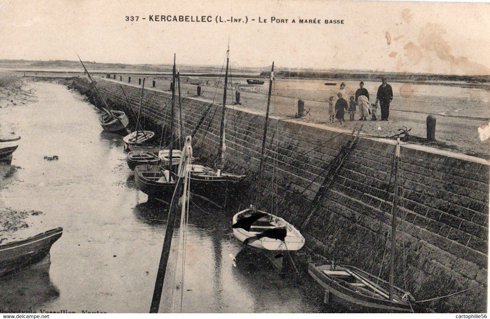 44 MESQUER - KERCABELLEC -  337 - Le Port à Maréee Basse - Mesquer Quimiac