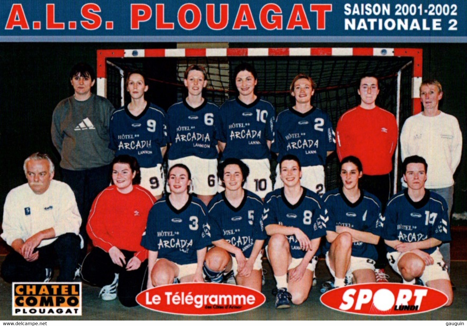 CPM - HANDBALL - EQUIPE A.L.S. PLOUAGAT - Saison 2001-2002 Nationale 2 ... - Handbal