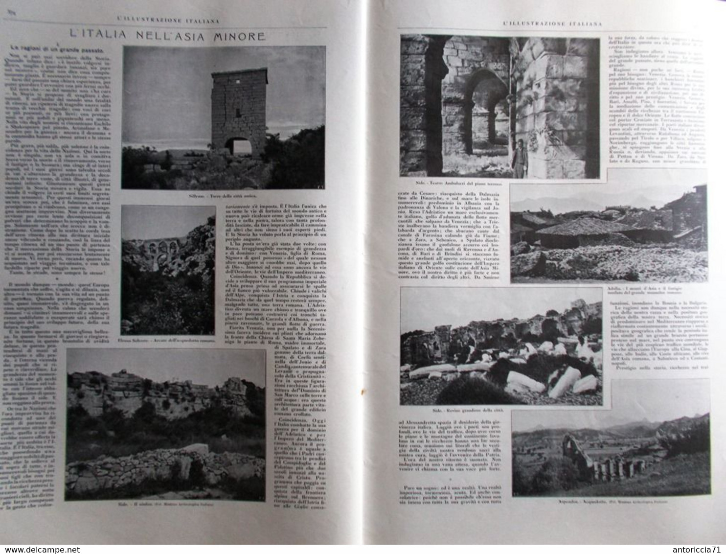 L'illustrazione Italiana 23 Aprile 1916 WW1 Pitrè Tor Quinto Verdun Pasqua Asia - Weltkrieg 1914-18