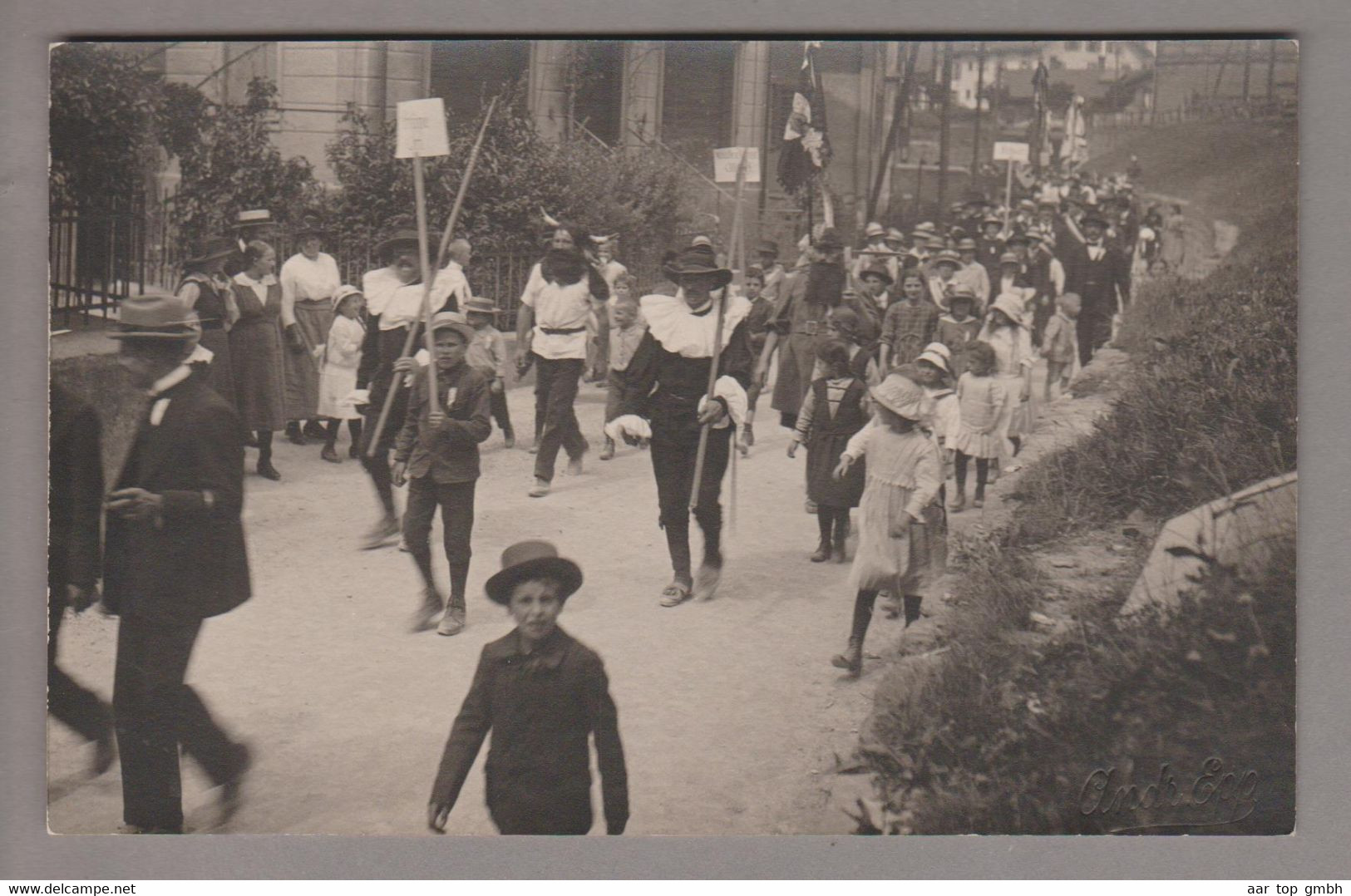 AK CH UR Erstfeld 1920-06-27 Fahnenweihe Foto Ungebraucht - Erstfeld