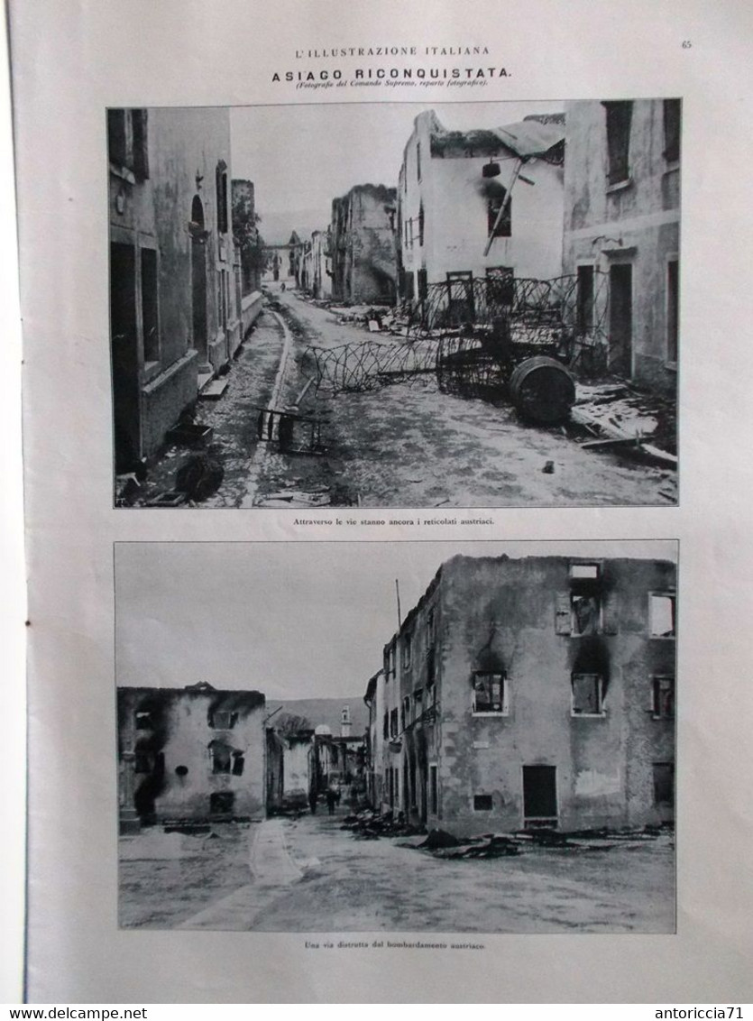 L'illustrazione Italiana 23 Luglio 1916 WW1 Morte Cesare Battisti Somme Asiago - Guerra 1914-18