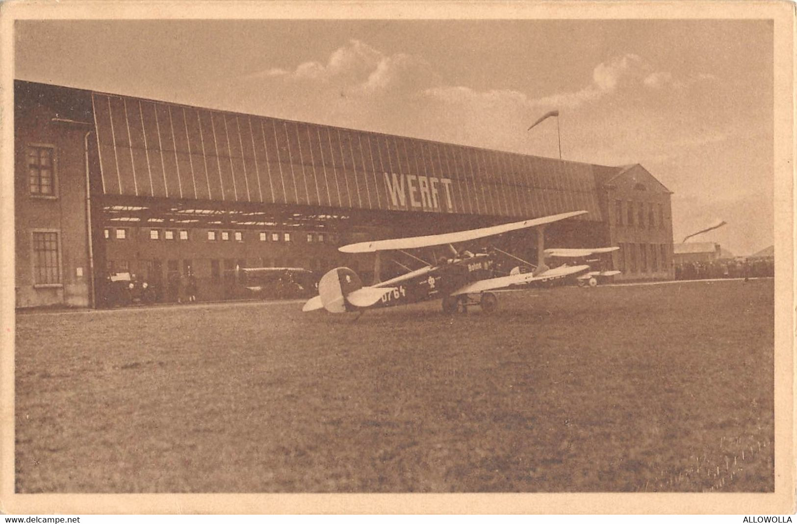 12479" FLUGPLATZ KREFELD-UDET U 12 " -VERA FOTO-CART. POST. SPED.1927 - Sonstige & Ohne Zuordnung