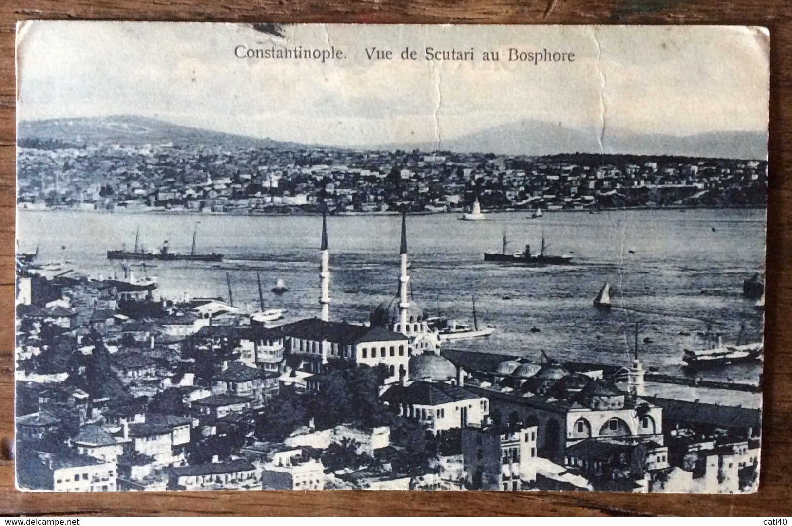 CONSTANTINOPLE  - VUE DE SCUTARI AU  BOSPHORE  - Annullo : POSTA MILITARE * 15 * 17&6/19 - CARTOLINA PER LIVORNO - Mundo