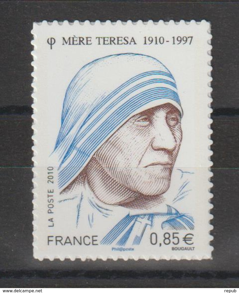 France 2010 Mère Théresa 468 Neuf ** MNH - Andere & Zonder Classificatie