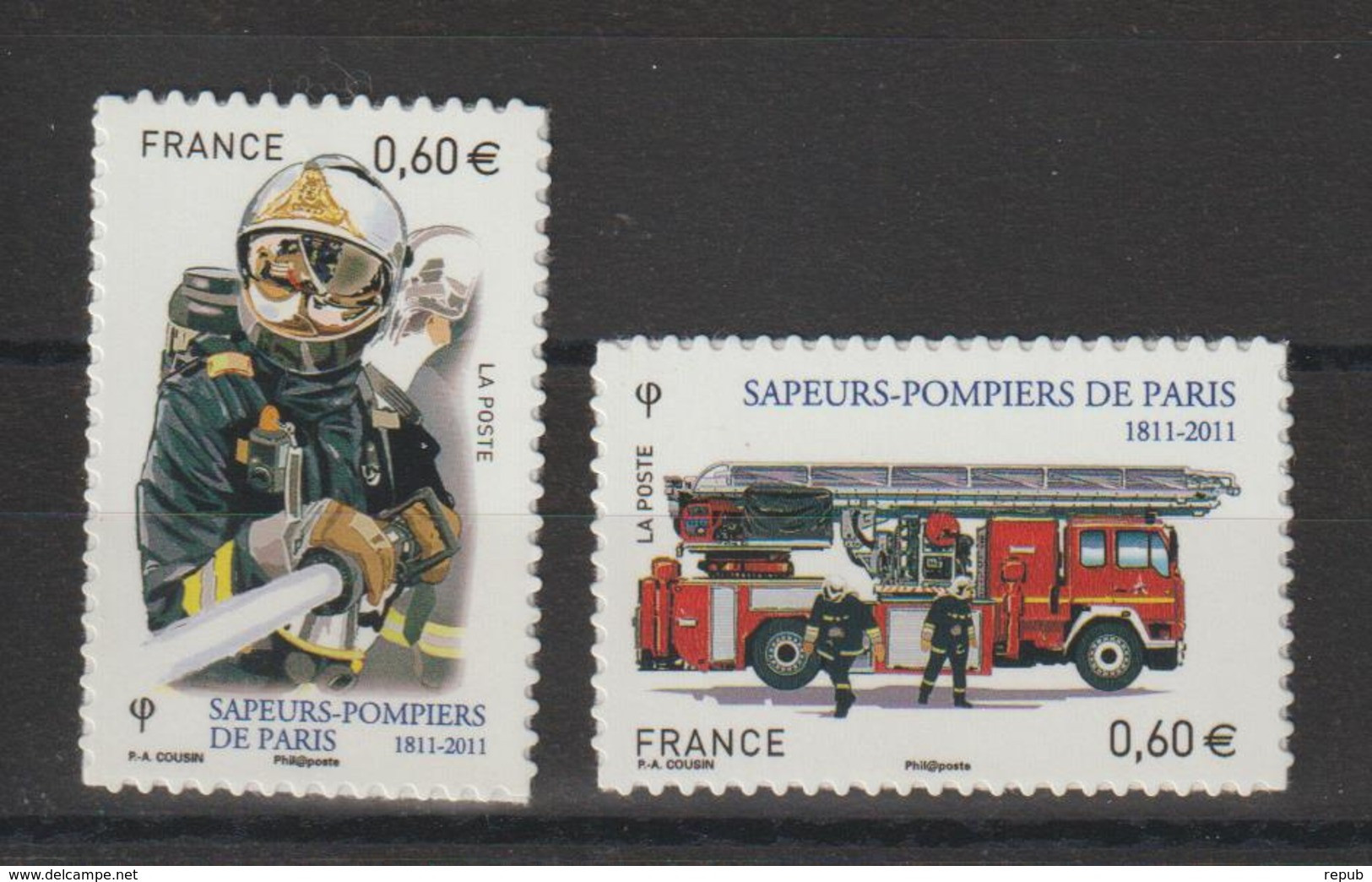 France 2011 Pompiers 601 Et 602 Neufs ** MNH - Andere & Zonder Classificatie