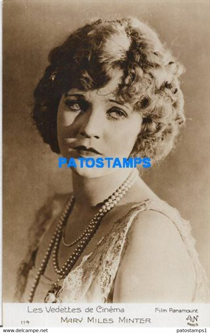 161652 ARTIST MARY MILES MINTER US ACTRESS CINEMA MOVIE SILENT MUTE POSTAL POSTCARD - Artisti