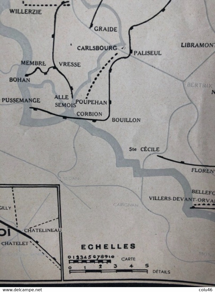 1941 Carte Trajets De La Société Nationale Des Chemins De Fer Vicinaux De La Belgique Affiche  Tram Tramway - Spoorweg