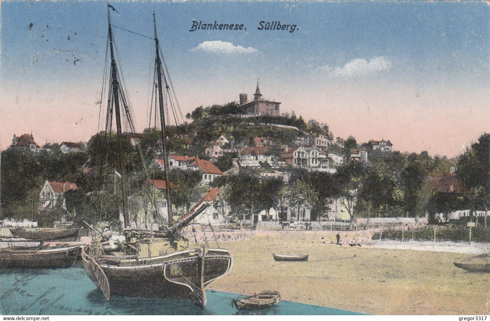 5486) BLANKENESE - SÜLLBERG - Häuser U. Segelboot DETAIL ALT !! 25.05.1926 !! - Blankenese